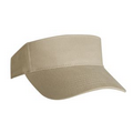 Lightweight Brushed Cotton Twill Visor (Earth Tan)